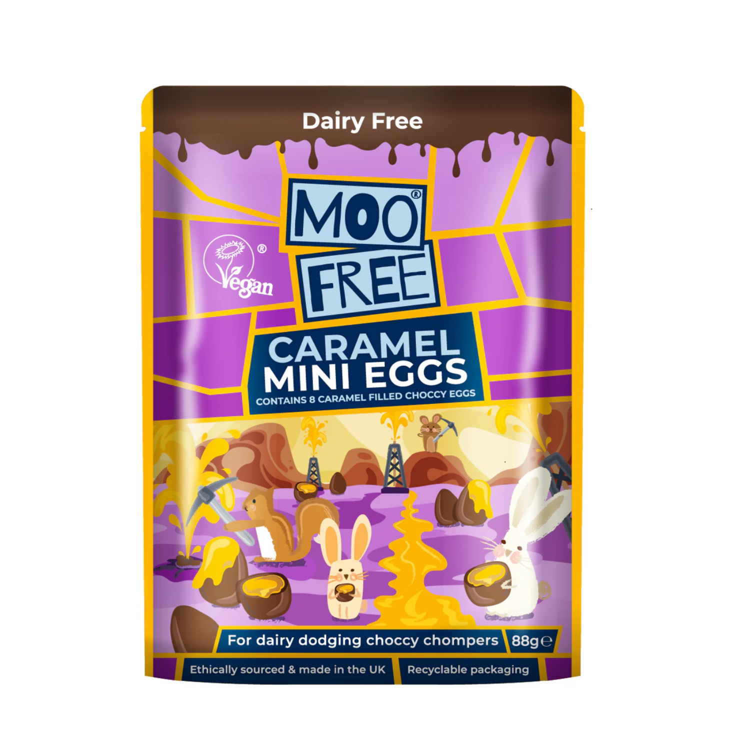 Wholesale - Moo Free Easter Caramel Mini Eggs - (8 x 88g)