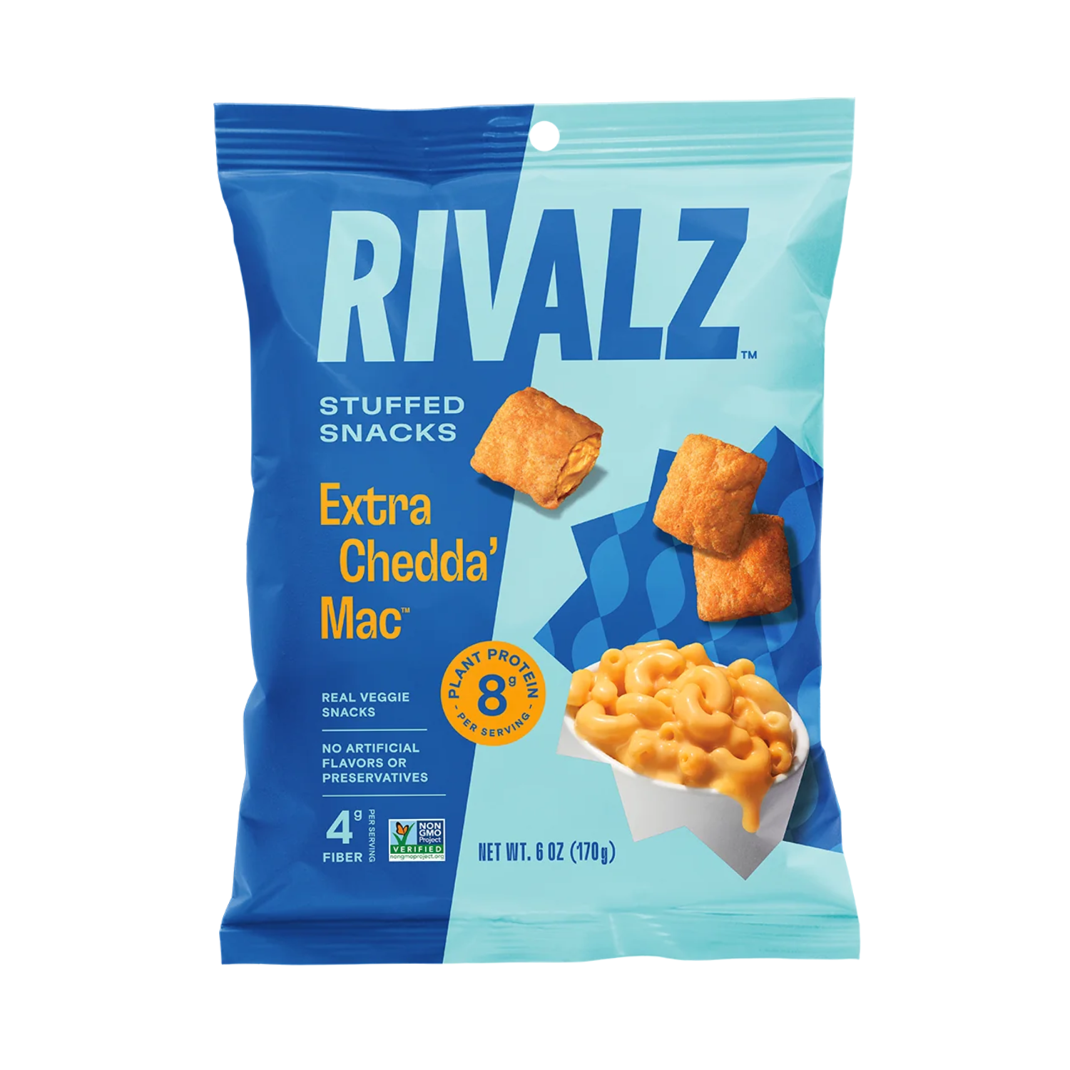 Wholesale - Rivalz Extra Chedda Mac Stuffed Snacks (10 x 6oz)