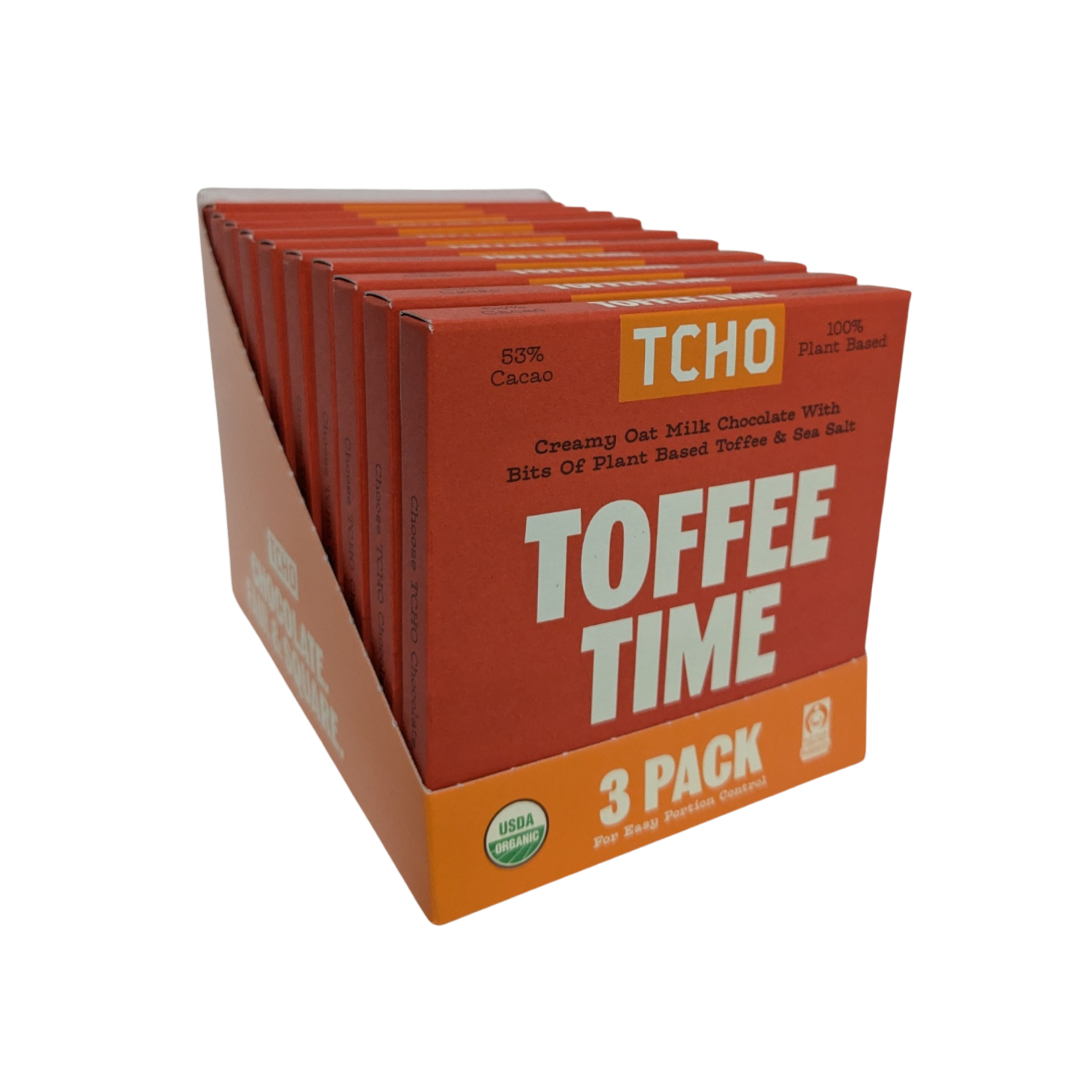 Wholesale - TCHO Toffee Time Oat Milk Chocolate (10 x 70g)