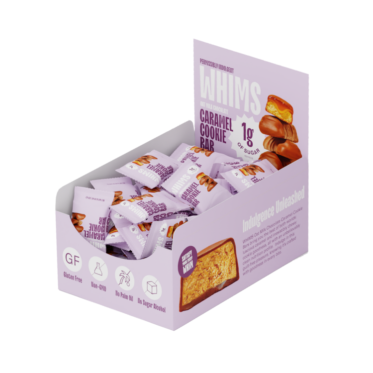 Wholesale - Whims Caramel Cookie Bars (30 x 20g)