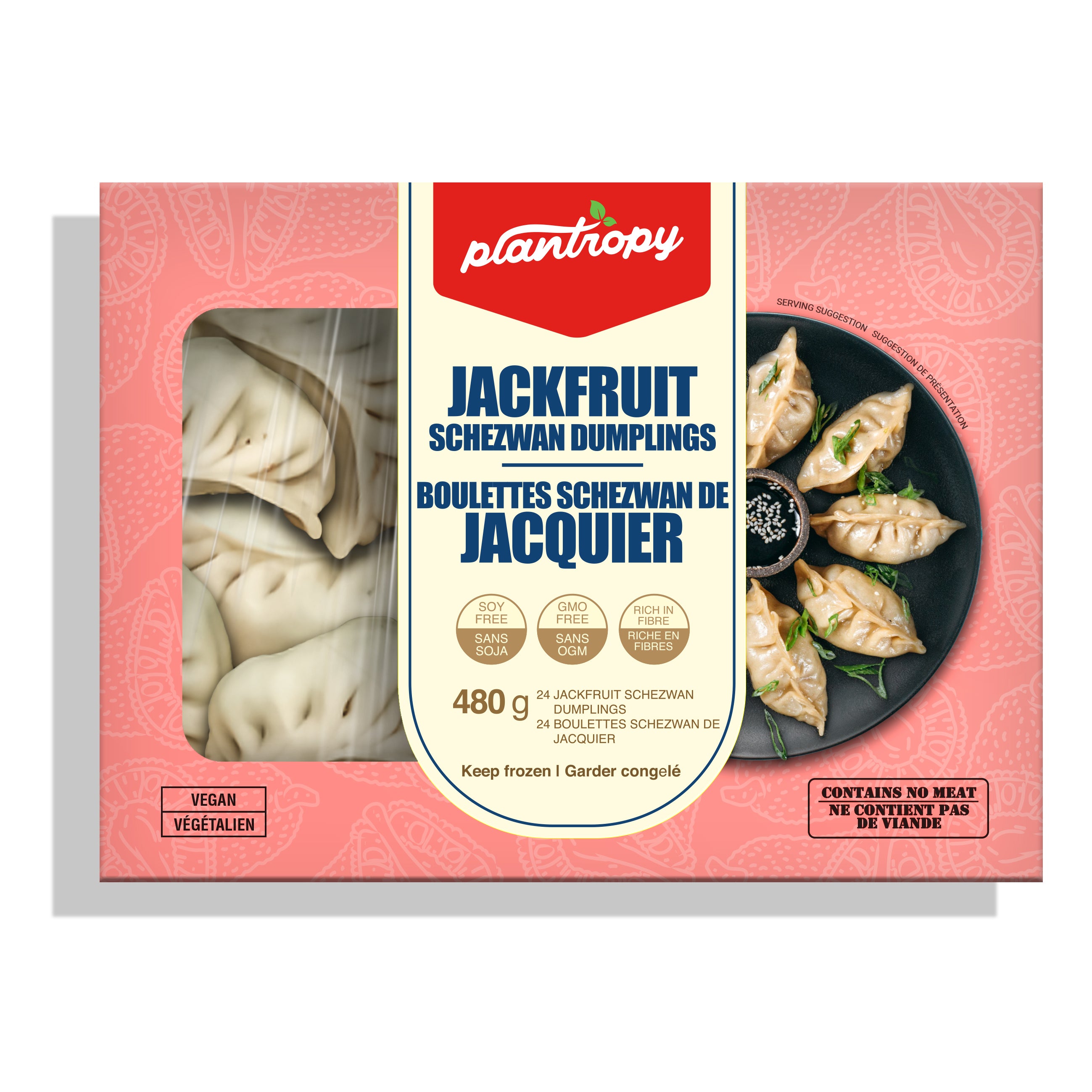 Wholesale - Plantropy Retail Jackfruit Sichuan Dumplings (8 x 280g)