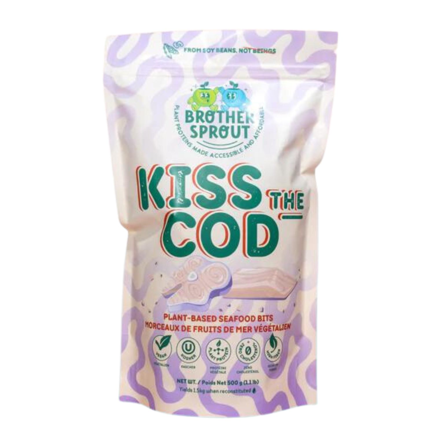 Wholesale - Brother Sprout Kiss Da Cod Seafood Bits  (10 x 500g)