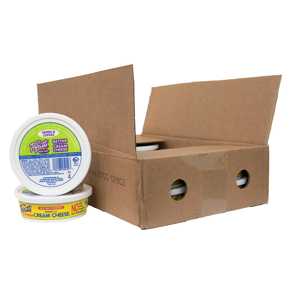 Wholesale Tofutti Herbs & Chives Cream Cheese (12x 227g) Vegan