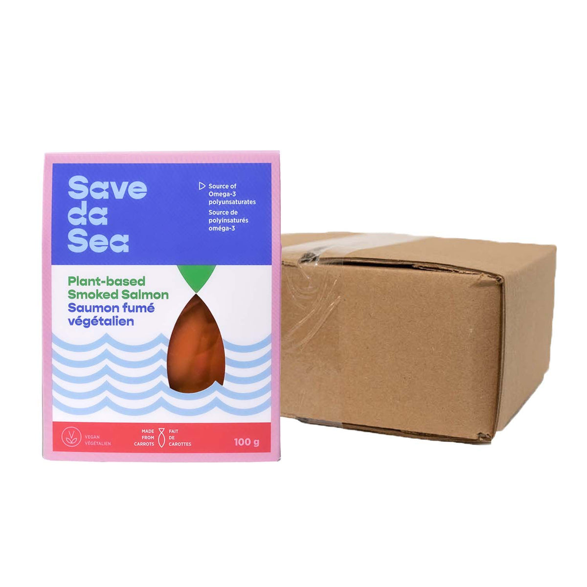 Wholesale - Save Da Sea Smoked Carrot Salmon (6 x 100g) – Vegan Supply ...